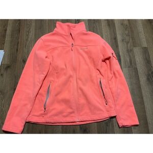 Columbia Jacket, Women's Size Large, Pink, Full Zip, Pocket on arm